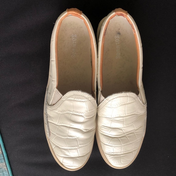 SOLUDOS Bondi Bone Embossed Croc Platform Slip On Sneaker 9 - Picture 4 of 14